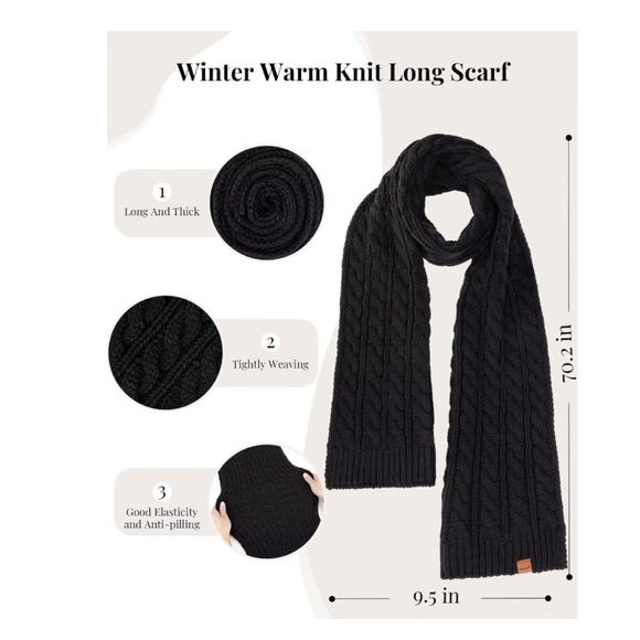 Winter Hat Scarf Glove Set for Women - Picture 4 of 5